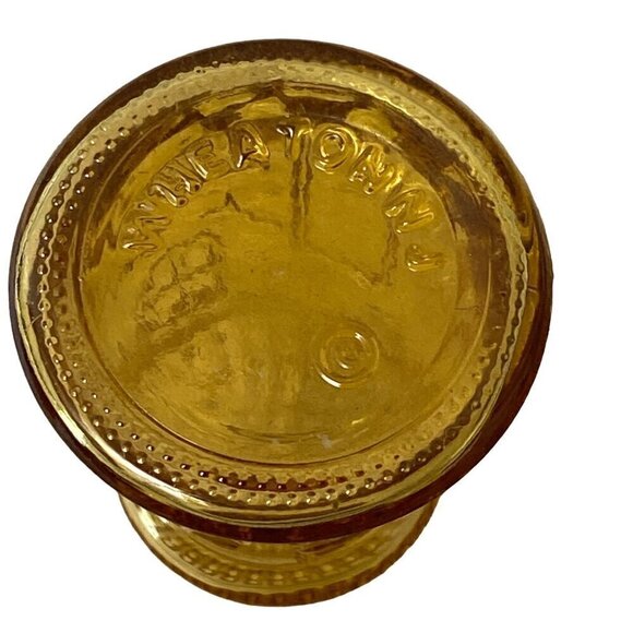 Miniature Bottle Cape May Lighthouse Vintage Wheaton NJ Glass Amber 3" - Picture 3 of 9